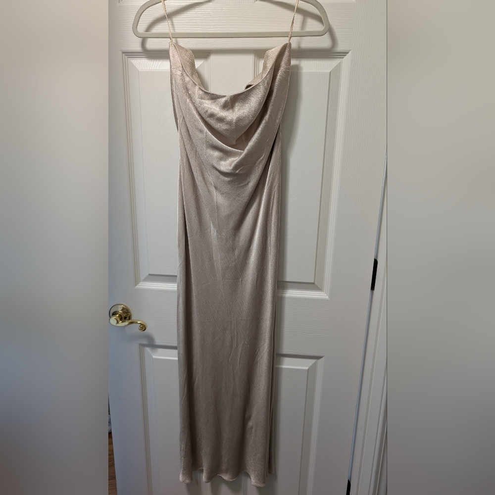 Bec And Bridge Moon Dance Strapless Dress in Golden Size 10